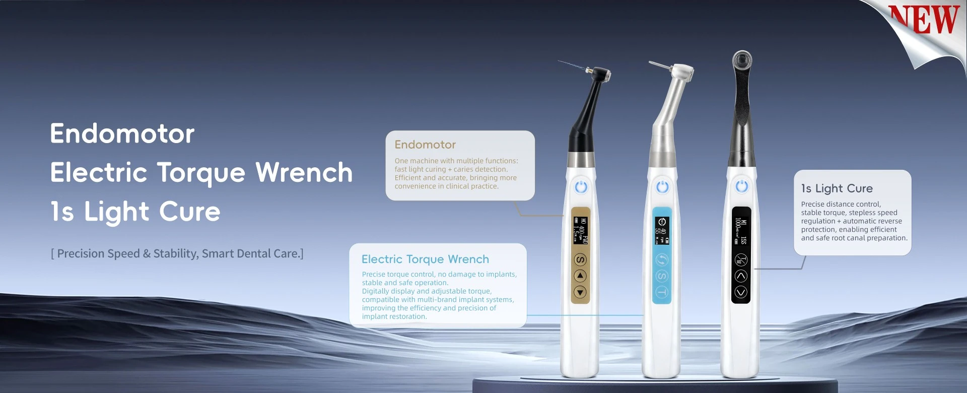 Endomotor Electric Torque Wrench 1s Light Cure